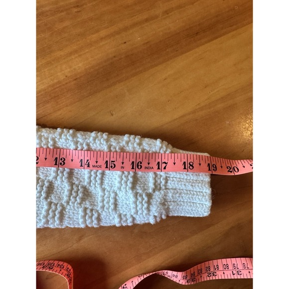 Talbots Chunky Cable Knit Woman's Size Xtra Small White Zip Up Sweater Classic - Picture 11 of 11